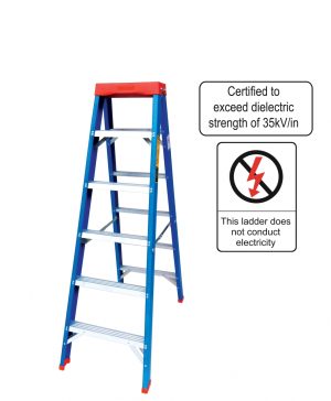 Winner Fiberglass Double-Sided TanglePruf® Ladder
